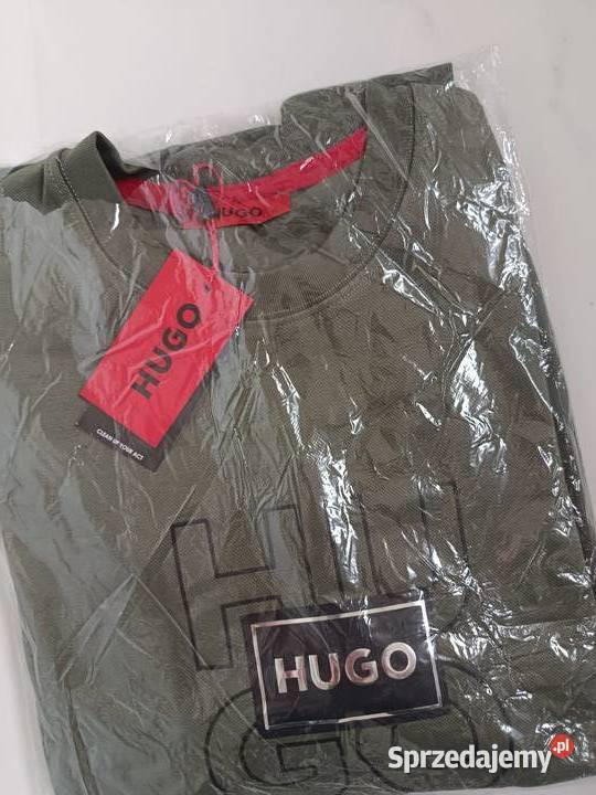 Bluza męska bawełniana Hugo Boss zielona rozmiar Białystok