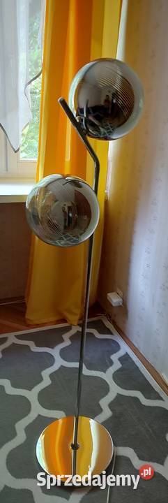 Lampa podłogowa MILA srebrna do salonu sypialni Lampy podłogowe