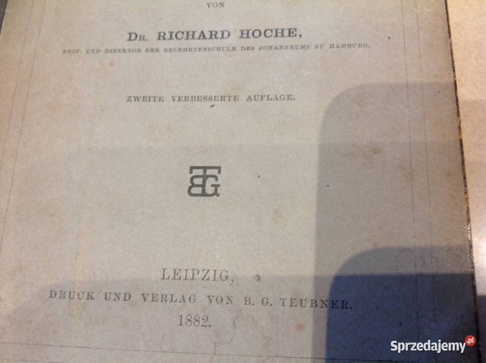Stara Książka Łacińska z 1882 roku Dr RICHARD Pozostałe lubuskie sprzedam