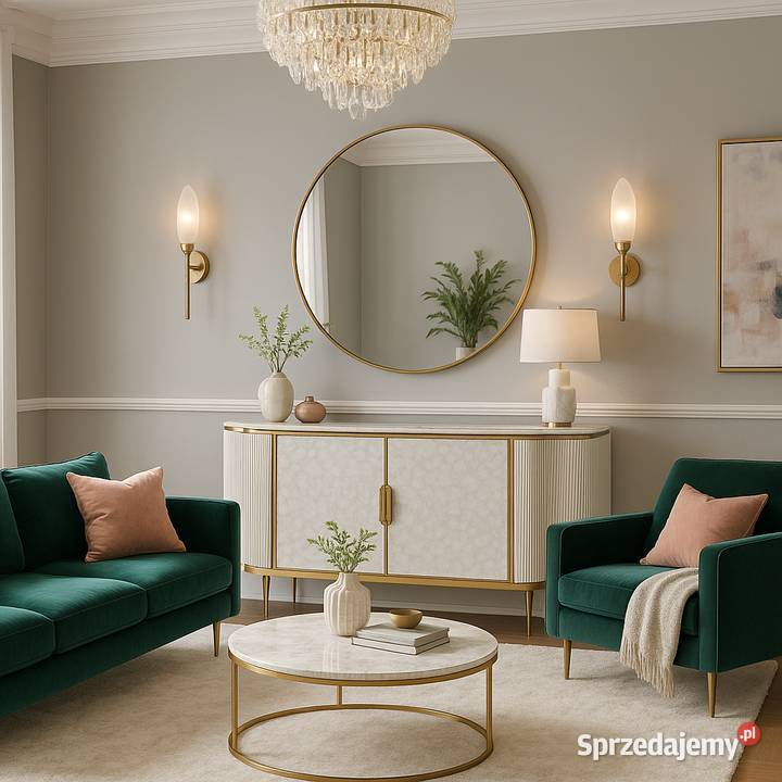 Komoda jasnozłota Champion Glamour Premium z Komody Golkowice