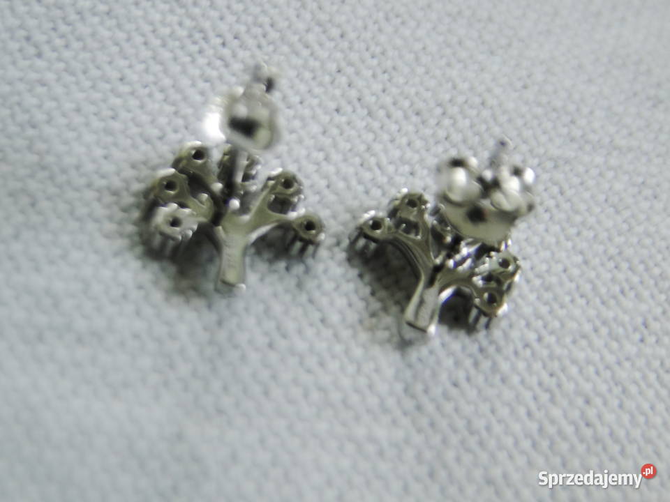 Śliczne kolczyki drzewka srebro 925