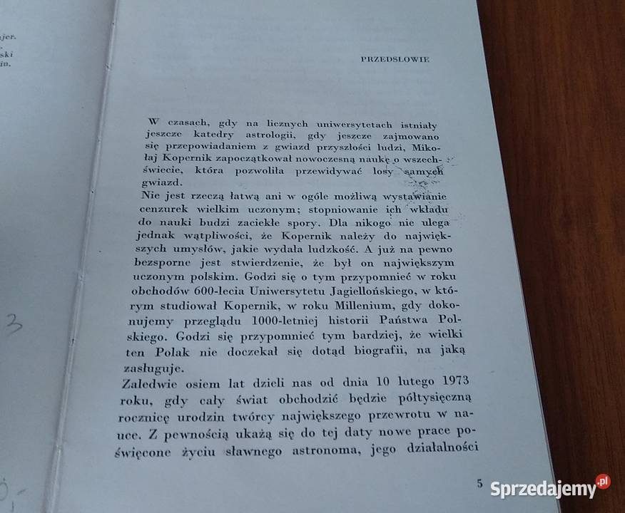 Mikołaj Kopernik szkice monograficzne Józef fizyka, astronomia Książki naukowe i popularnonaukowe Gdańsk