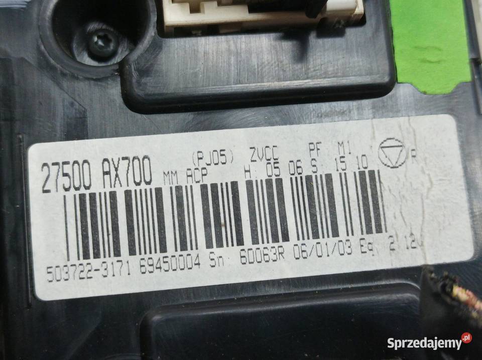 PANEL NAWIEWU 27500AX700 Nissan Micra osobowe świętokrzyskie