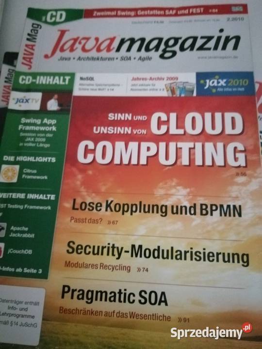 Czasopisma Javamagazine Pozostałe wielkopolskie Szkaradowo sprzedam