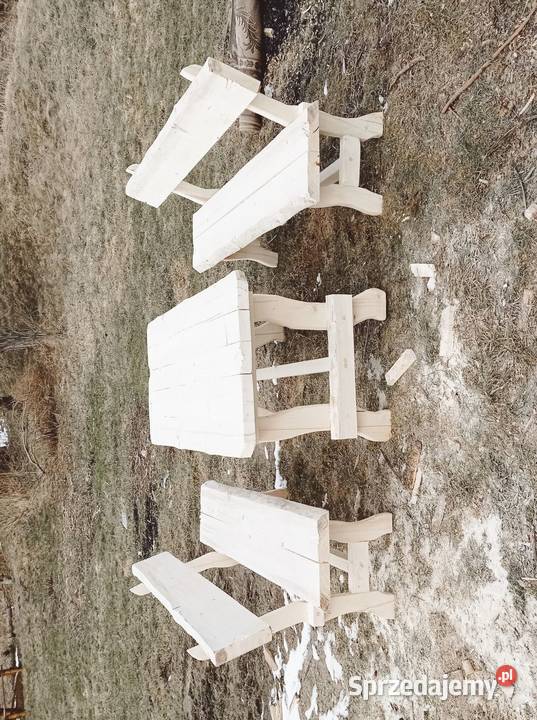 Meble ogrodowe drewniane Sól