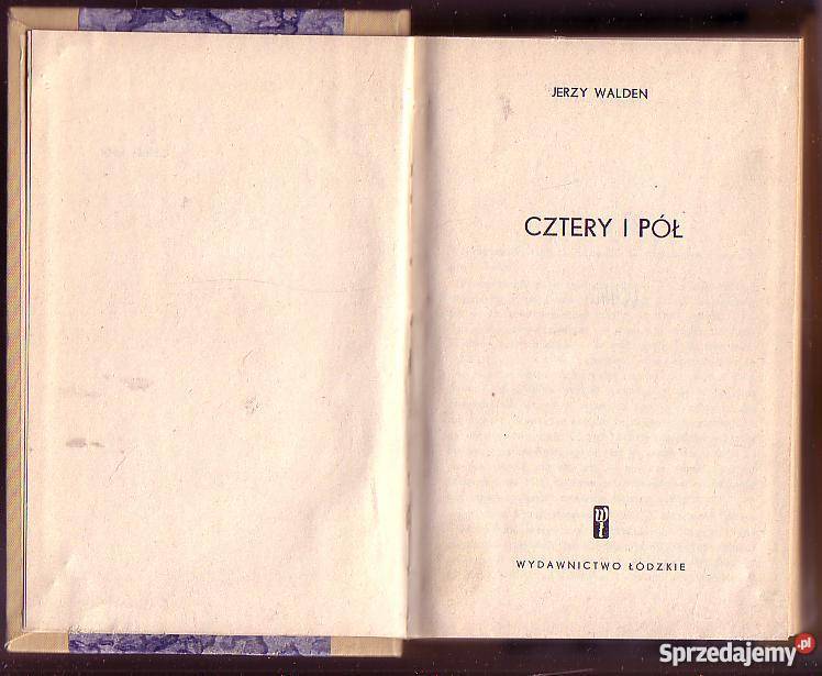 7863 CZTERY I PÓŁ JERZY WALDEN RARYTAS Czyrna