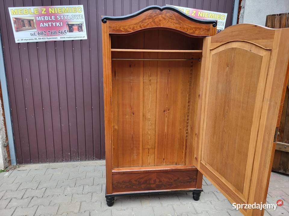 Stara szafa garderobiana w stylu biedermeier Sypniewo