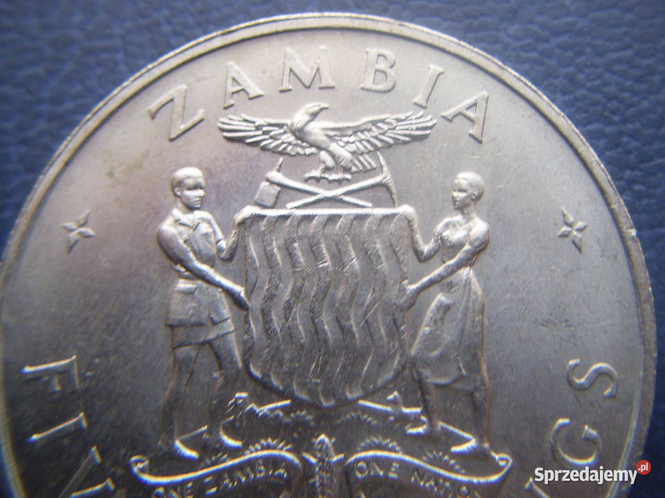 Stare monety 5 szyling 1965 Zambia Antyki, Sztuka, Kolekcje Lesko