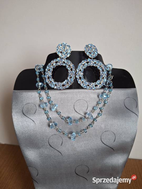 Sprzedam piękny zestaw naszyjnik i kolczyki Lublin