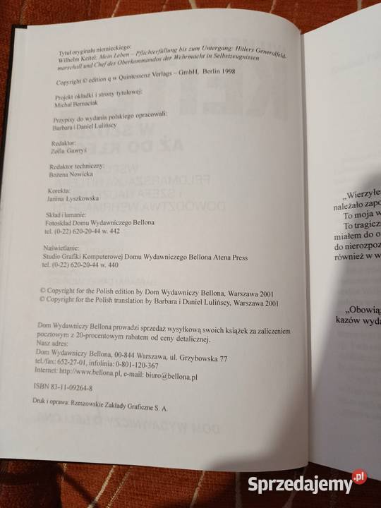 W służbie aż do klęski Wilhelm Keitel Poznań
