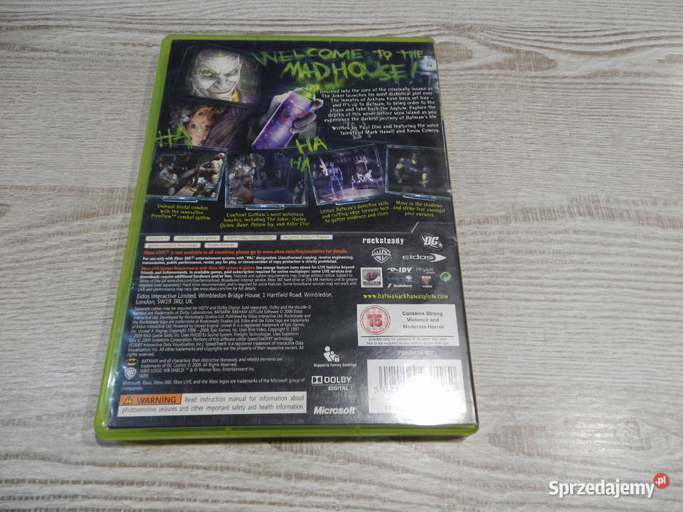 Gra Xbox 360 Batman Arkham Asylum Leżajsk sprzedam