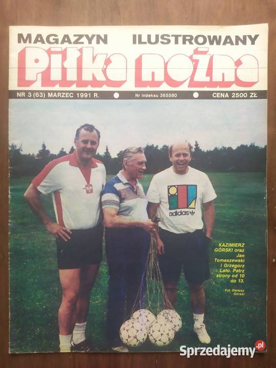 Piłka Nożna Magazyn rocznik 1991 kompletny Łódź