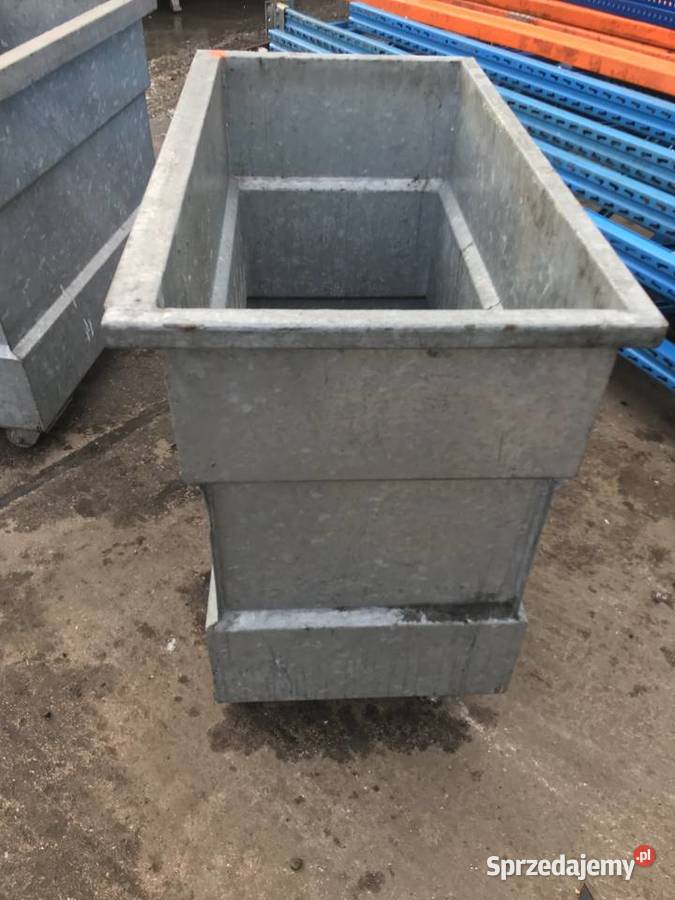 Pojemnik wózek skrzyniowy ocynkowany Gastronomia