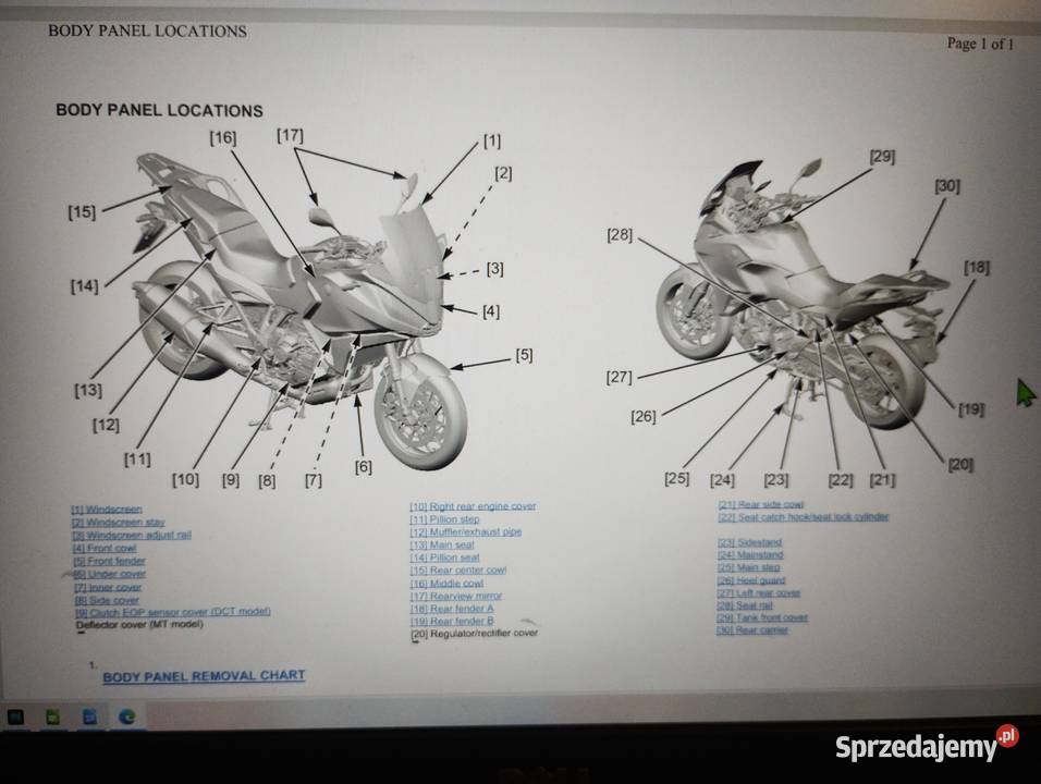 Instrukcja serwisowa Hondy PDF NT1100 NT 1100 z Grabowiec