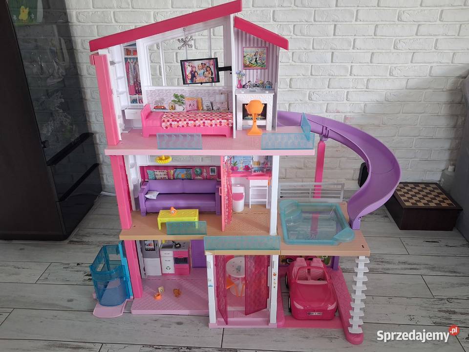 3x Domki Barbie DreamHouse winda zjeżdżalnie Mattel Bolesławiec