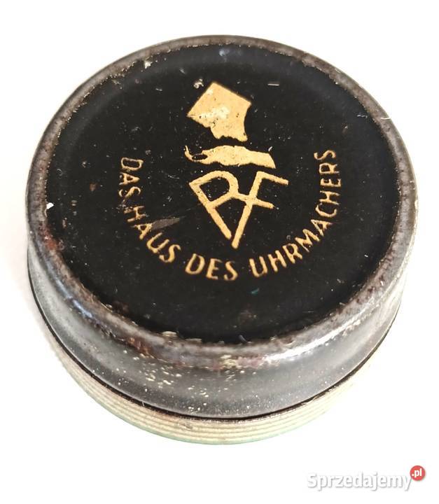 Puszka zegarmistrza Rudolfa Flumea vintage sprzedam
