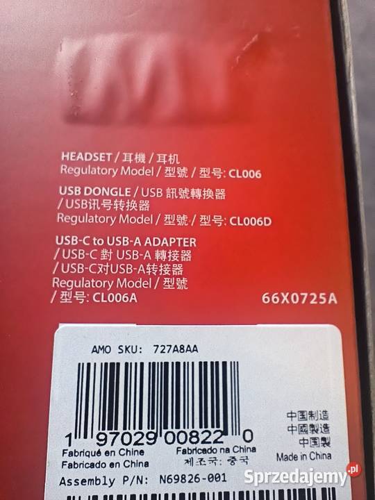Nowe słuchawki Gamingowe HyperX Cloud III Czarne Oborniki