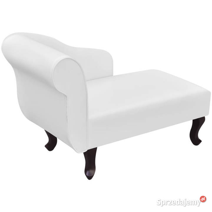 Szezlong biały sztuczna skóra WM242405 Warszawa sprzedam