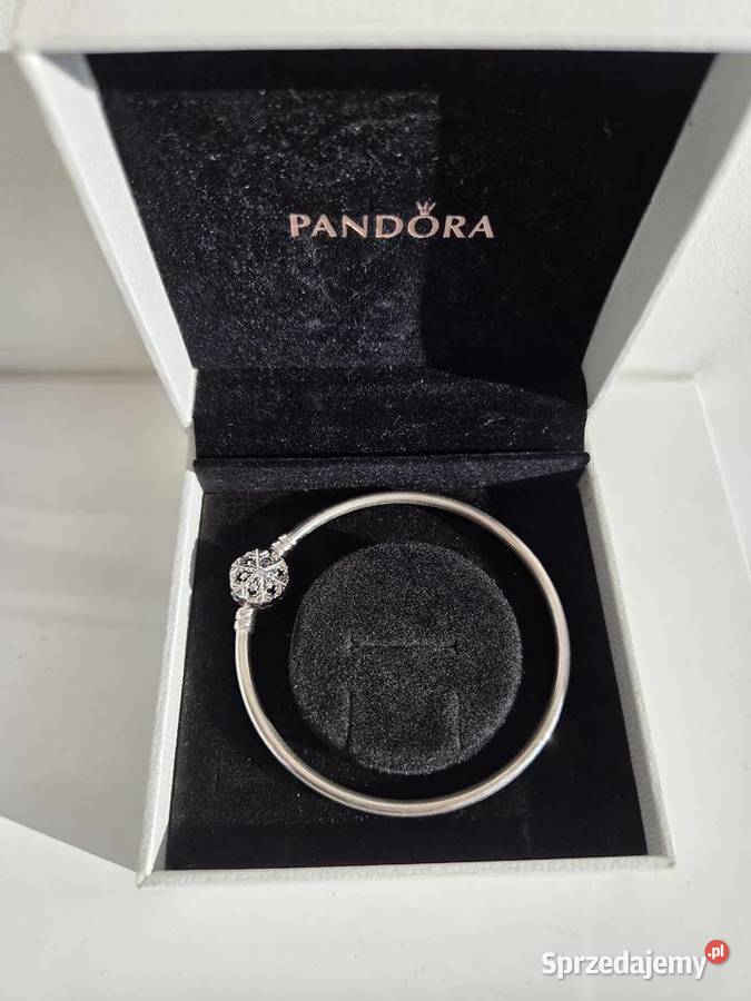 Srebrna bransoletka bangle z zapięciem w Liszki