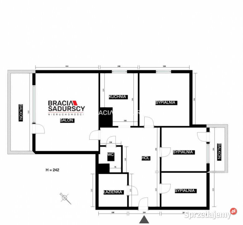 sprzedaży mieszkania Kraków os Oświecenia 778m