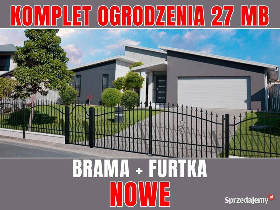 Kompletne ogrodzenie Palermo Polargos NOWE brama Pozostałe