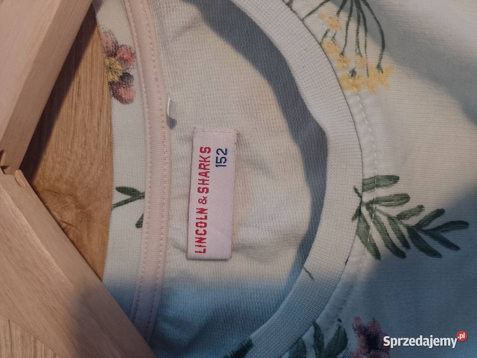 bluza kwiaty bez kaptura Rozmiar 152 śląskie