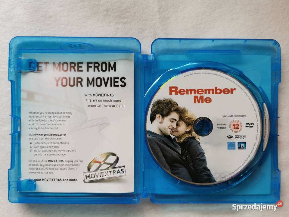 Remember Me Twój Na Zawsze Bluray DVD En 2010 Wytrzyszczki