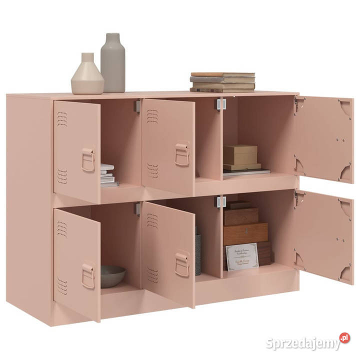 Szafka boczna różowa 99x39x73 stal WM841794 Warszawa sprzedam