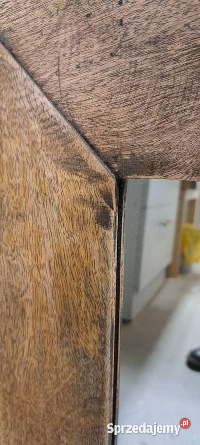 Lustro w starej drewnianej ramie inny kolor Dekoracje i ozdoby sprzedam