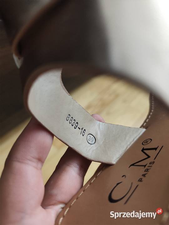 Sandały damskie złote rose gold r 39 nowe sprzedam