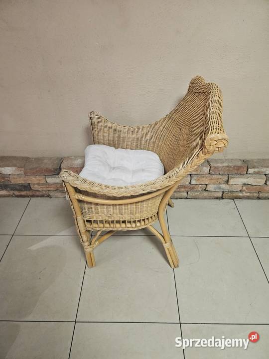Fotel WIKLINOWY WYGODNY poduszka w komplecie Pszczyna