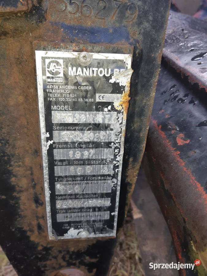 widly z ramka do ladowarki manitou Czarna Białostocka