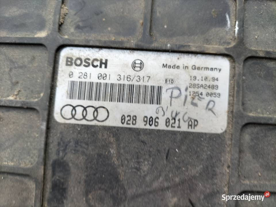 KOMPUTER STEROWNIK MODUŁ AUDI 80 B4 80B4 Silniki i osprzęt Kamień-Kolonia