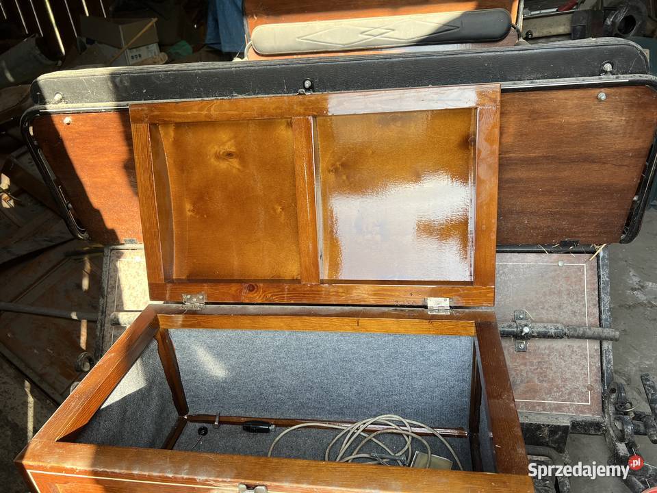 Sanie konne z kołami z hamulcem nieuszkodzony Krasnobród