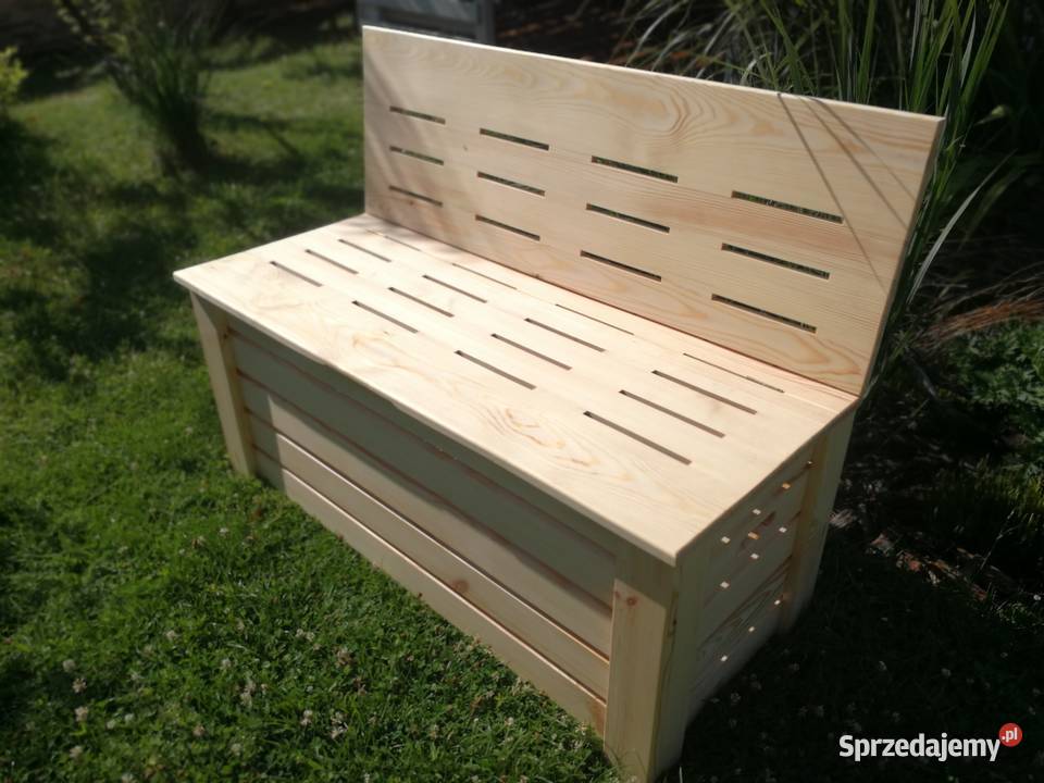 Skrzynia ze składanym oparciem ławka z 45cm Radków