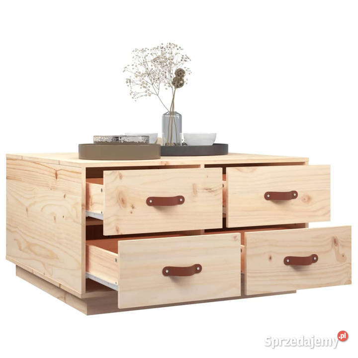 Stolik kawowy 80x80x45 lite drewno sosnowe Warszawa sprzedam