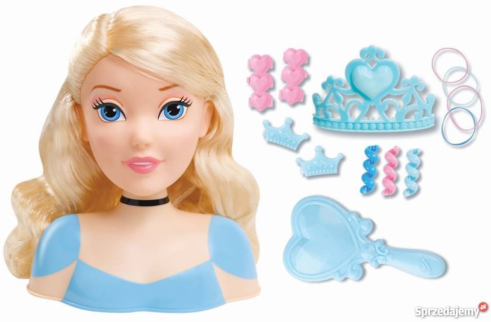 Kopciuszek Głowa do czesania stylizacji DISNEY Mogilany