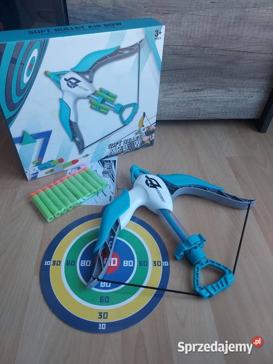 Łuk dzieci z tarczą i piankowymi strzałkami mazowieckie Legionowo