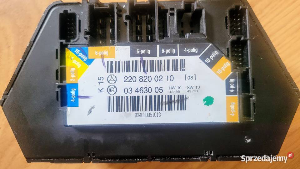 Panel sterowania fotela pasażera Mercedes S W220 Osielsko