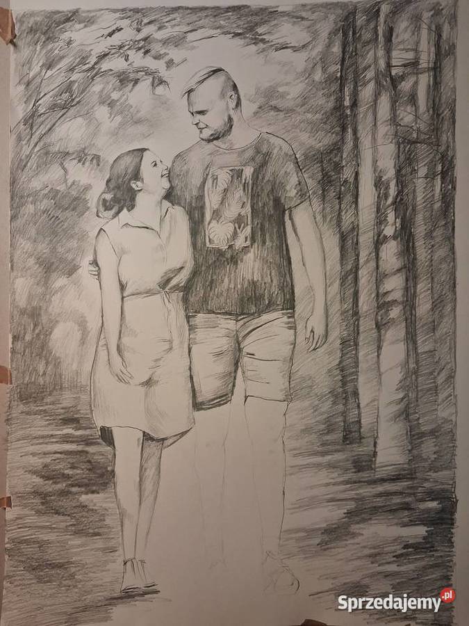 Rysunek portret na zamówienie Rysunek i rzeźba Toruń