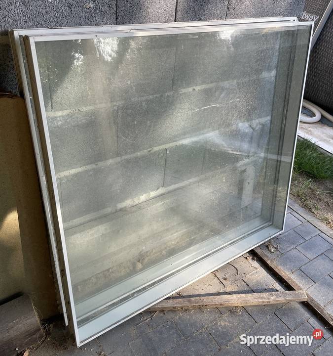 Okna aluminiowe z 2 szyby garaż warsztat sprzedam