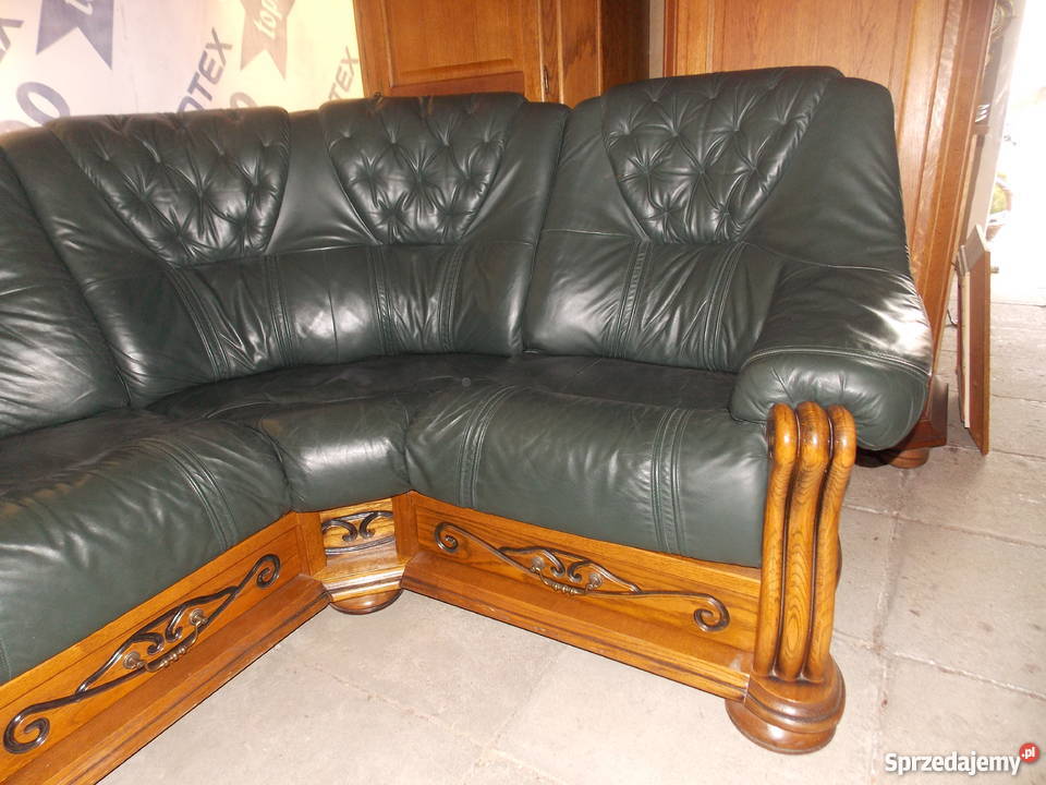 Narożnik ze skóry naturalnej