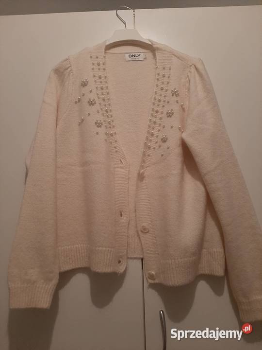 Sweter biały rozpinany kujawsko-pomorskie Osie