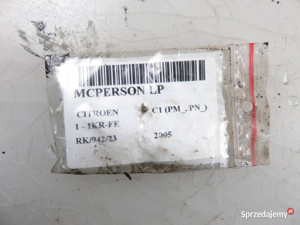MCPERSON LEWY PRZEDNI CITROEN C1 10 Amortyzatory