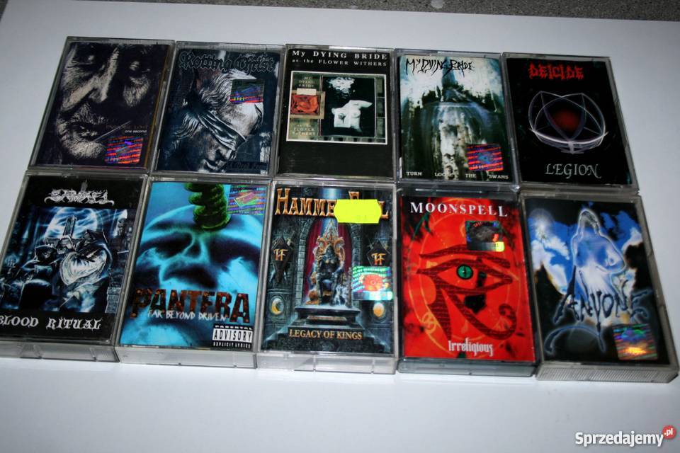 Kasety magnetofonowe głównie metal rock Toruń