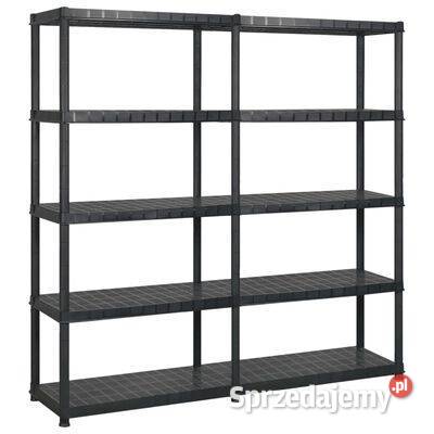 vidaXL Regał 5poziomowy czarny 170x40x185 Warszawa