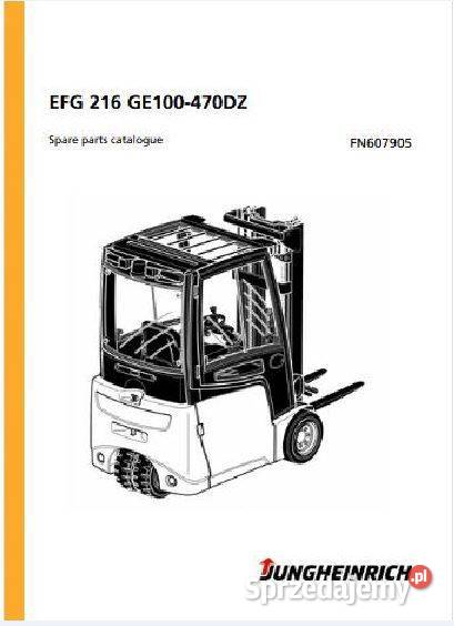 Jungheinrich EFG216 GE100 470DZ instrukcja motoryzacja, transport