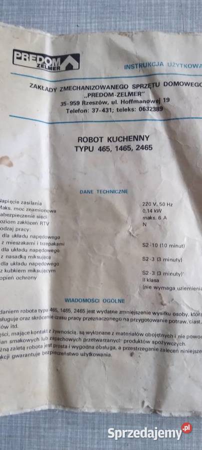 Mikser robot kuchenny PRL zabytkowy Zelmer Koło sprzedam