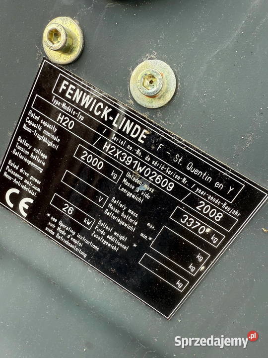 wózek widłowy LINDE H20D 315m seria 391 kabina Działoszyn