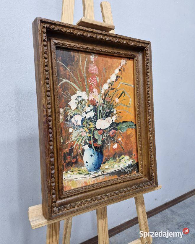 Kwiaty Olej na Płótnie Arkadiusz Maciejewski Marki